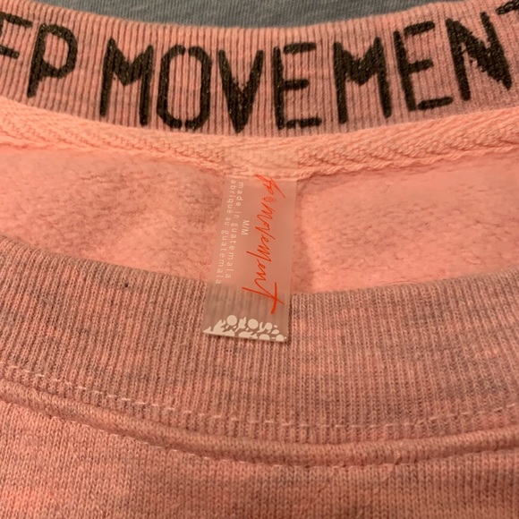 FREE PEOPLE MOVEMENT For The Win Pullover In Candy Pink Heather SZ M - Picture 4 of 8